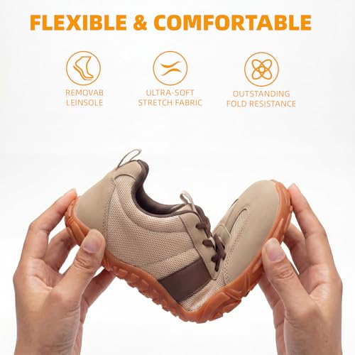Image of Women's Barefoot Sneakers Wide Toe Box Zero Drop Sneakers | Breathable Lightweight Non-Slip Shoes for Gym Training, Trail Running, Hiking & Daily Walking