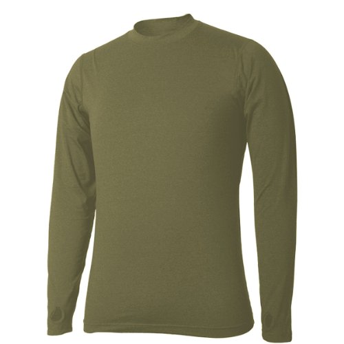 TERRAMAR Men`s Thermolator Crew With Mesh, L, LODEN