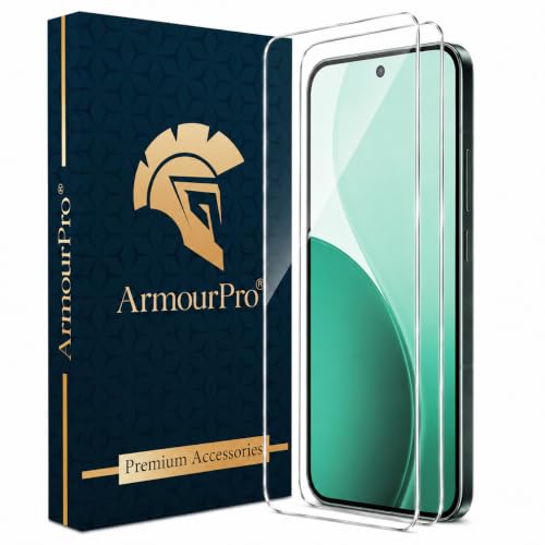 Image of ArmourPro 3D Borderless Tempered Glass for Oppo Reno 14 and Oppo Reno 13, Set of 2 HD Clear Screen Protectors with 3D Curved Edges, 9H Hardness, Oleophobic Coating, Case Friendly