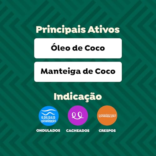 Salon Line, Ativador de Cachos, S.O.S Cachos, Óleo de Coco, Tratamento Profundo, Não Vegano - Para C