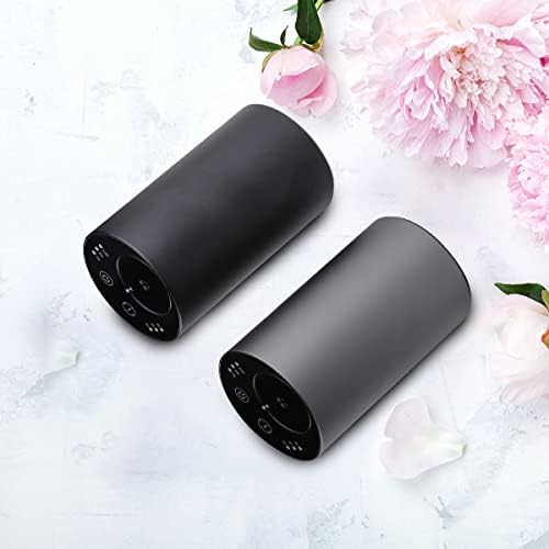 10,20ml Waterless Essential Oil Nebulizer with Touch Panel -Professional Grade- USB Battery Operated Cordless Nebulizing, Portable Wireless Aromatherapy Mini Diffuser for All Vehicle (Black)