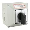 BAOMAIN 3 Phase Rotary Changeover Switch 40A 660V,3 Position (1-0-2) 12 Terminal Universal Cam Selector Switch with Waterproof Exterior Box,Manual Transfer Switch for Motor Control,SZW26-40/D303.3D