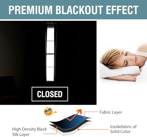 Image of H.VERSAILTEX Blackout Curtain for Living Room Thermal Insulated Window Treatment Curtain Extra Long 84 inch Length Energy Saving Solid Grommet Top Blackout Drape, One Panel, Washed Spice, 52 inchW x 84 inchL