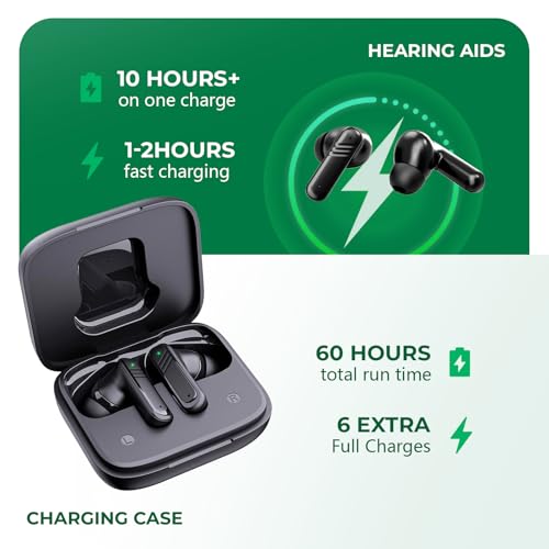 Bluetooth Hearing Aids for Seniors,Rechargeable Touch Control LED Screen — view 5