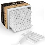 Dustless White Chalk 100PCS, Non-Toxic Classroom Chalks for Teachers & Students, School Chalkboard Supplies