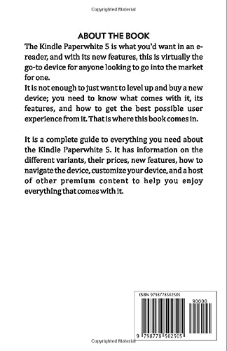 Kindle Paperwhite 5 11th Generation User Guide: The Complete manual with pictorial illustrations of the All-New Kindle Paperwhite 11th Gen E-Reader image 3