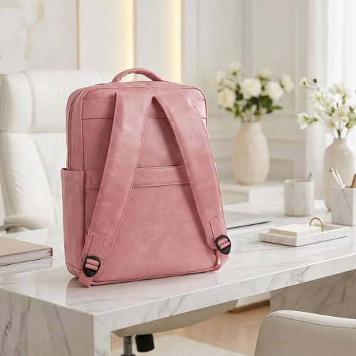 Image of VISMIINTREND Stylish Laptop Bag | Rakhi Gift for Brother & Sister | 15.6'' Laptop, Vegan leather laptop backpack bags for travel & Office- Perfect Birthday & Rakshabandhan Gift for Men & Women