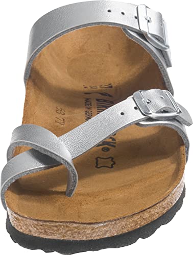 Image of Birkenstock Women's, Mayari Sandal - Narrow Width, Silver, 5-5.5 Narrow