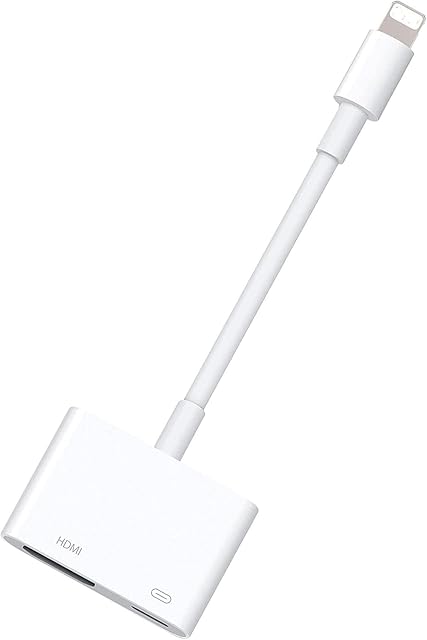 Apple MFi Certified Lightning to HDMI Cable, 1080P Digital AV HDMI Adapter for iPhone, HD Video HDMI Sync Screen Converter Compatible with iPhone13/12/11/X/8/iPad to TV/Projector/Monitor