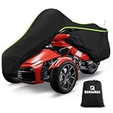 QUNSUNUS Waterproof Motorcycle Cover for Can-Am Spyder F3 2016-2025, 420D Heavy Duty Trike Cover with Wind, Sun, and Dirt Protection