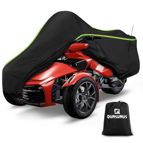 QUNSUNUS �h���I�[�g�o�C�J�o�[ Can-Am Spyder F3 2016-2023�p ���ϋv�g���C�N�J�o�[ ���A���z�A���O���A�ق��肩��ی�B