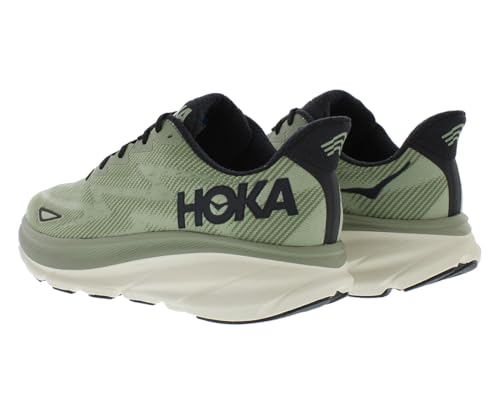 HOKA HOKA Clifton 9 Mens Shoes Size 8, Color: Green/Sea Moss