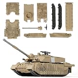 SEBUNAS 1/72 Scale Challenger 2 Military Tank Quick Build Model British Army Main Tank Challenger 2 Building Model for Kids and Adults(10PCS)