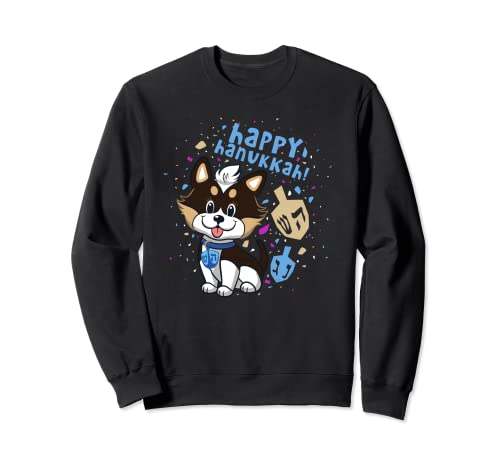 Sweat Disney chiot Hanoucca pull hiver col rond pour célébration festive et tenue décontractée