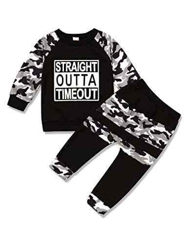 Image of TUEMOS Toddler Boy Clothes Sweatsuits Fall Winters Boy Outfits