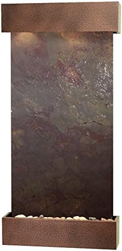 Whispering Creek Water Feature with Copper Vein Trim and Square Edges (Multi-color FeatherStone)