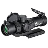 CVLIFE 3x30 Compact Rifle Scope with Illuminated Reticle, Zero Reset, 3X Fixed Magnification Hunting...