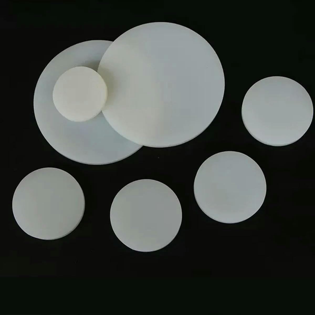 Lot de 10 joints d'étanchéité en caoutchouc rond solide blanc de 5 à 100 mm d'épaisseur, 1 à 10 mm, 4 à 75 mm