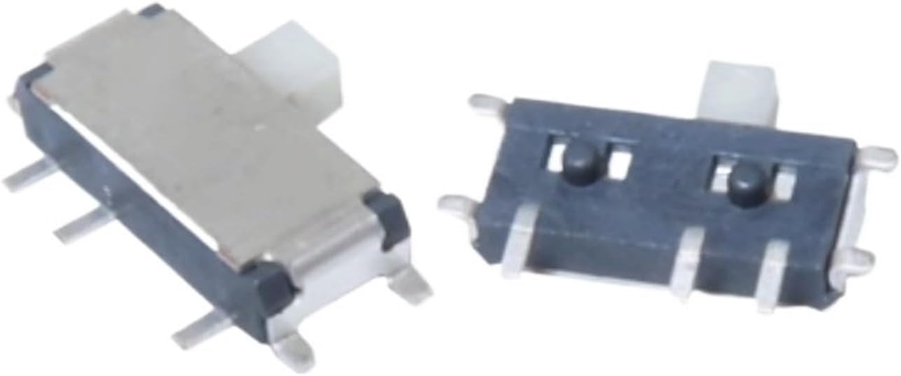 600pcs MSK-12C02 7Pin 1P2T SPDT SMD Toggle Slide Switch for MP3 MP4(Black)