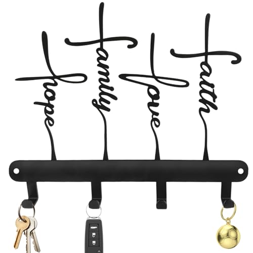 Stuffygreenus Christian Gift Key Holder Wall Decor Mounted Key Hooks