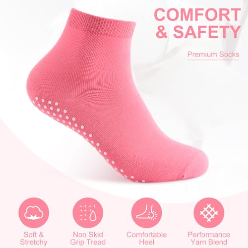 Jiuguva 36 Pairs Non Slip Anti Skid Yoga Sock with Grips for Sports Workout Color3