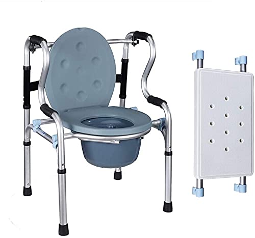 Banco de Transferencia con Asiento Acolchado, Andador Plegable para Ancianos, Asiento de Inodoro de aleación de Aluminio para discapacitados, Equipo de rehabilitación, Silla de ino