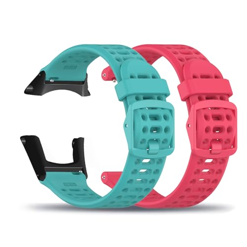 2 Piezas Silicona Correas para Suunto Ambit 3 Correa, Suave de Correas de Repuesto Ajustable Pulsera de Transpirable Deportiva Compatibles con Suunto Ambit 3 Run Banda (2)