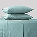 Feather & Stitch 500 TC King Size Bed Sheet Set, 100% Cotton Soft Breathable Bedsheets, 4 Piece 18