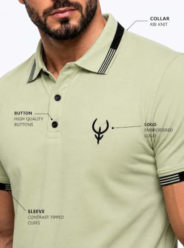 Image of Lymio Polo T Shirt for Men | Men Casual T-Shirt | Polo Available in Combo Pack of 2 (Polo-40-43)