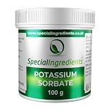 Special Ingredients Kaliumsorbat 100 g - Konservierungsmittel E202, Hemmt Schimmel, Hefe und Mikroben, Für Lebensmittel, Getränke und Wein, Verlängert Haltbarkeit - Premium-Qualität