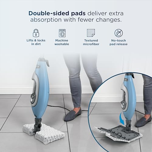 Shark Lift-Away Steam Mop with Detachable Handheld Steam, Blue, S3972BRN - image 5