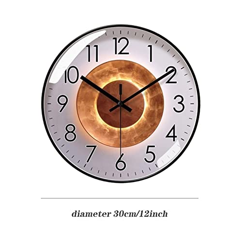 Horloge murale pour ménage moderne avec finition style murmor