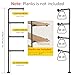 ITEFDTUTNE Industrial Wall Mount Iron Pipe Shelf - 4 Shelves Shelving Bracket (No Plank) DIY Open Bookshelf Ceiling Hung Shelf for Office Room Kitchen, Black Vintage Retro