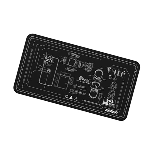 High Temperatures Resistant Phone Repair Mats Silicone Materials Nonslip Surfaces Extra Large Workspaces Easy Cleaning Lightweig