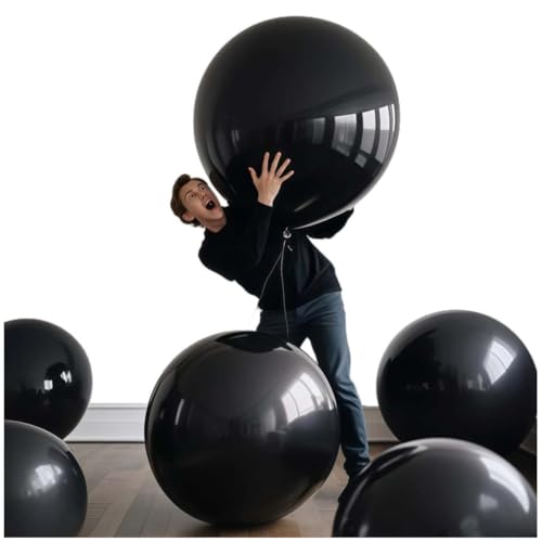 Image of 30 Pack Black Balloons 36 Inch Black Latex Party Large Balloon Bulk for Various Party Events Decorations