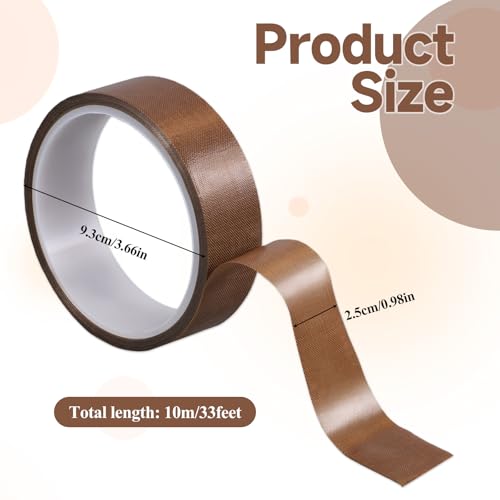 Image of Low Friction Drawer Slide Tape, 1 Roll 1 Inch x 33 Feet Abrasion Resistant Curtain Glide Tapes Squeak Resistant Tapes, Surface Protection for Wood, Cabinet, Curtain, Furniture (Brown)