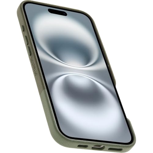 Image of OtterBox iPhone 16 Plus Statement Series Cactus Leather for MagSafe - Mojave Moss Green - Ultra-Thin, Sleek iPhone Case, Premium iPhone Case, MagSafe Compatible