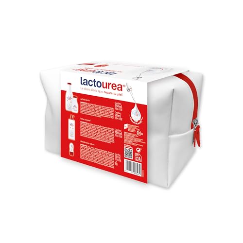 Lactovit - Set de Regalo Lactourea | Neceser con Leche Corporal Reparadora, Gel de Ducha Reparador y Desodorante Reparador con Urea y 0% Alcohol | Apta para Pieles Secas y Extra Secas - imagen 3