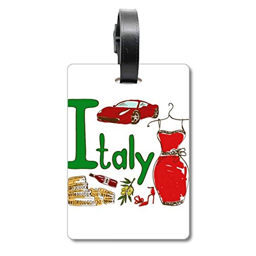 Étiquette valise Italie voyage identification accessoire sac