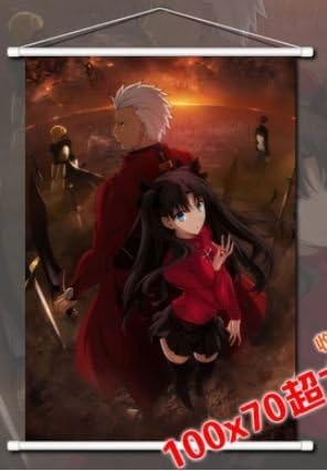 Amazon Fate Stay Night フェイトステイナイト タペストリー ポスター 100cm 70ｃｍ 遠坂凛 アーチャー 凛 アーチャー アニメ 萌えグッズ 通販