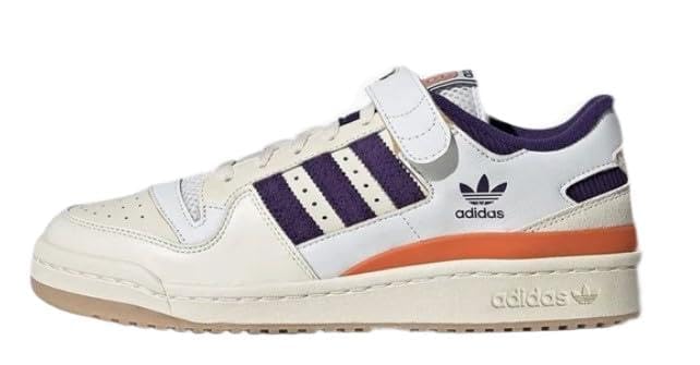 Adidas Men's Forum Low Sneaker 84 (White/Orange/Purple, US Footwear Size System, Adult, Men, Numeric, Medium, 9.5)