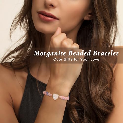Image of Gifts for Daughter Granddaughter, To My Mom Grandma Wife Girlfriend Sister Jasper Heart Bracelets Birthday Graduation Anniversary Christmas Stocking Stuffers Valentines Mothers Day Jewelry