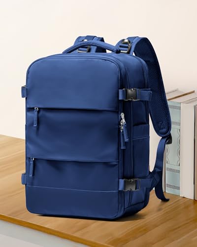 coowoz Mochila de viagem grande para mulheres e homens, mochila de mão, mochila de caminhada, imperm