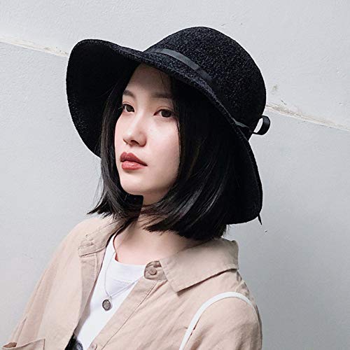 Chapeau haut de forme rétro en velours de couleur pure pour une silhouette féminine chic