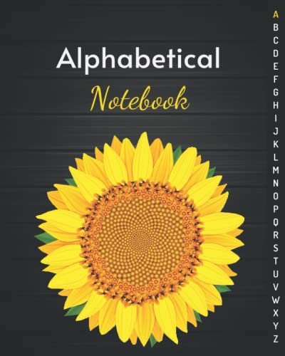 Alphabetical Notebook: A4 Notebook with Tabs. Alphabetical Notebook with Tabs. Lined Journal Notebook for Journaling Writing Note Taking Diary and Planner. v3