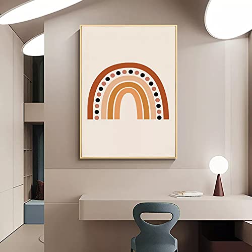 Poster ligne abstraite soleil pour habiller mur vide deco salon moderne
