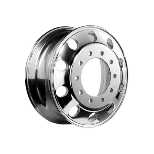 Fortpro 22.5 x 8.25 Alcoa Style Forged Aluminum Wheel Hub Piloted 10 HAND HOLES