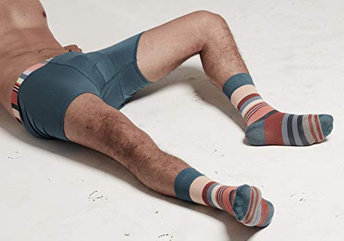 RLTD Men's Boxer Briefs and Socks Matching Underwear Set, Large, 30 Piece (10 Pack)