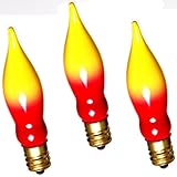 NOMA/INLITEN-IMPORT 1080-88 C7 Flame Tip Bulb, 3-Pack