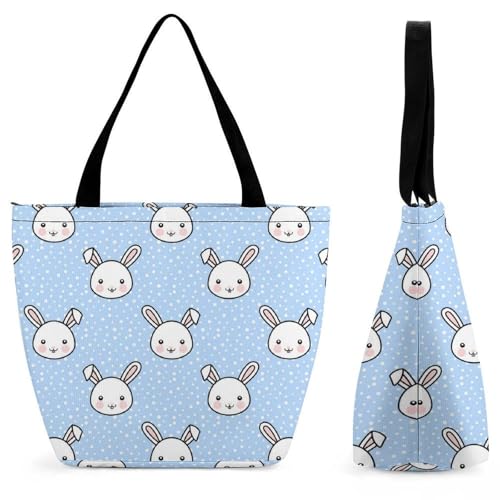 Sac à bandoulière lapin de dessin animé grand sac de shopping voyage